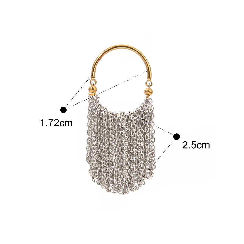 Sorelle Tassel Chain Rings