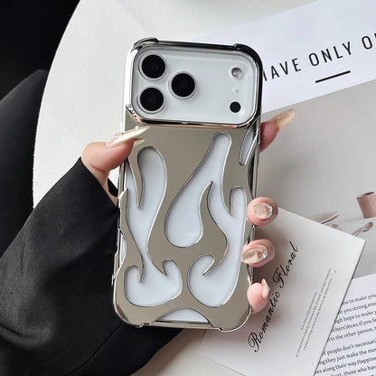 Chrome Flame iPhone Case