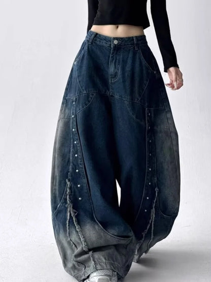 Raven Stud Barrel Jeans