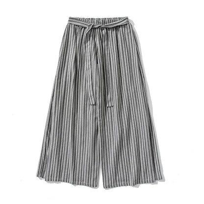 Cipher Stripe Wide-Leg