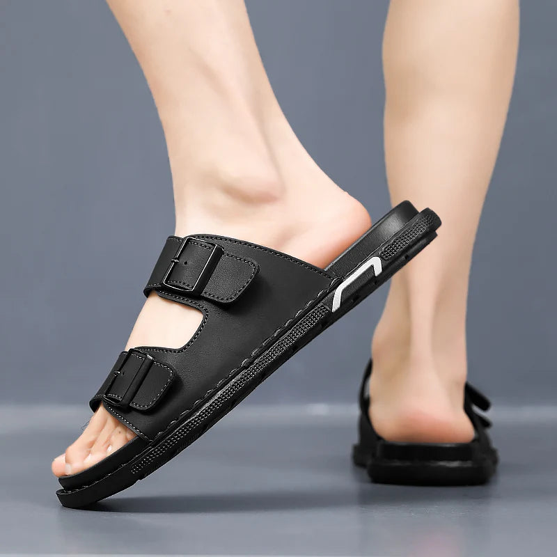 Montero Leather Slides