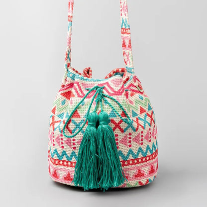 Mira Mosaic Bucket Bag