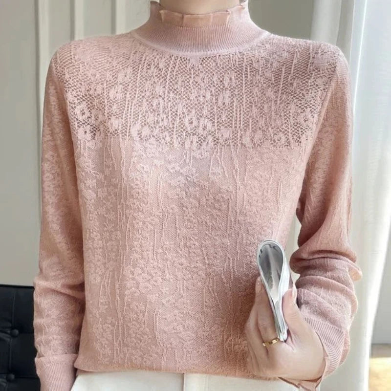 Lena Floral Lace Sweater