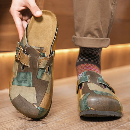 James Artisan Patchwork Clogs