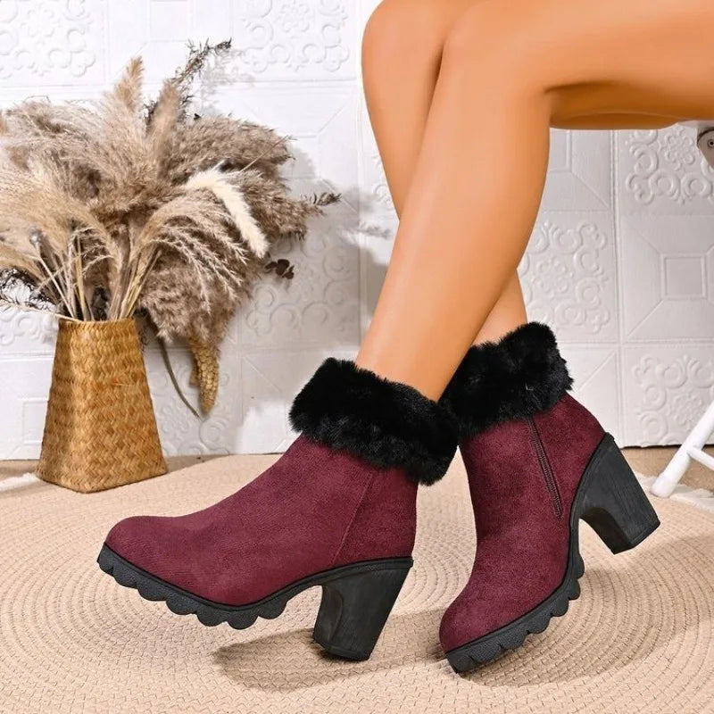 Lucienne Fur Trim Boots