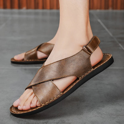 Cesare Leather Sandals