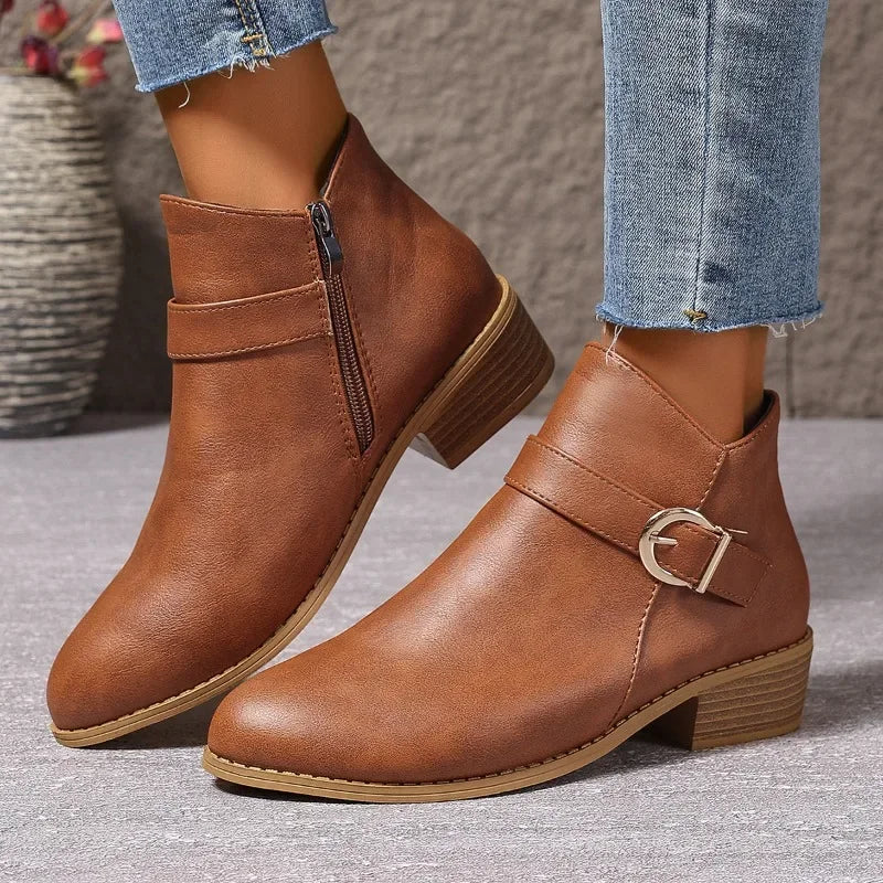 Noelle Buckle Boots