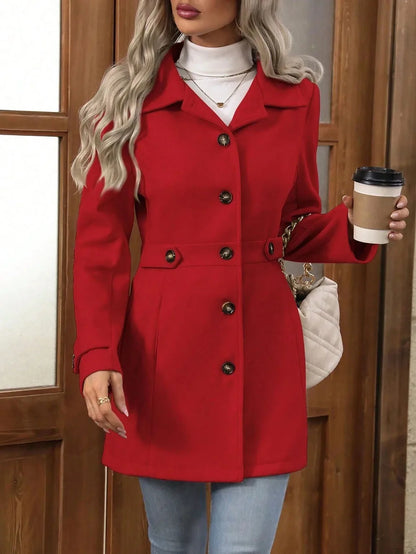 Charlotte Buttoned Trench Coat