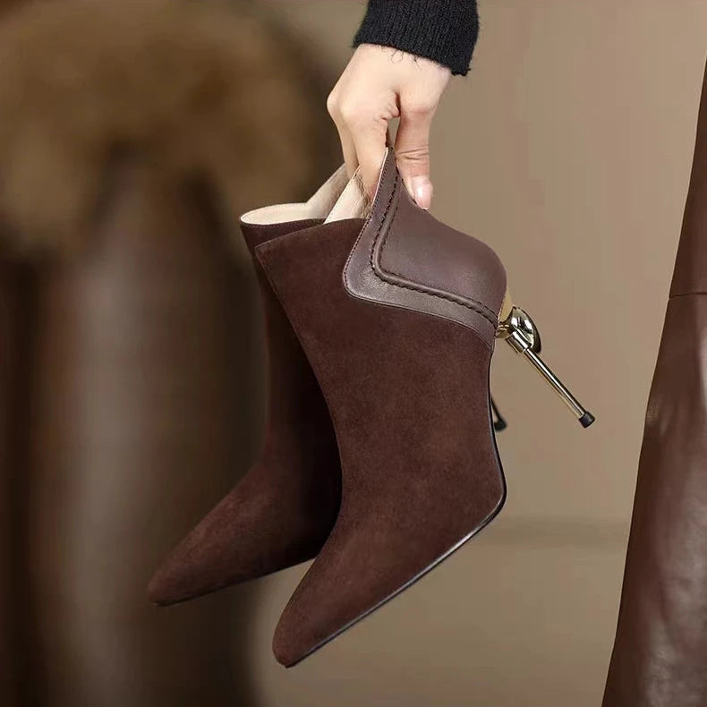 Colette Gold Point Booties