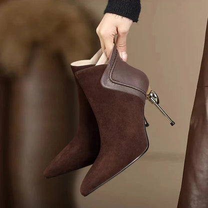 Colette Gold Point Booties