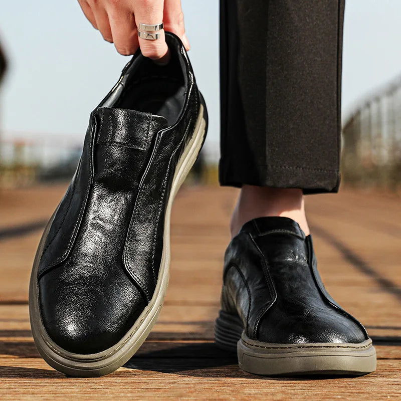 Ellis Leather Slip-On Sneakers