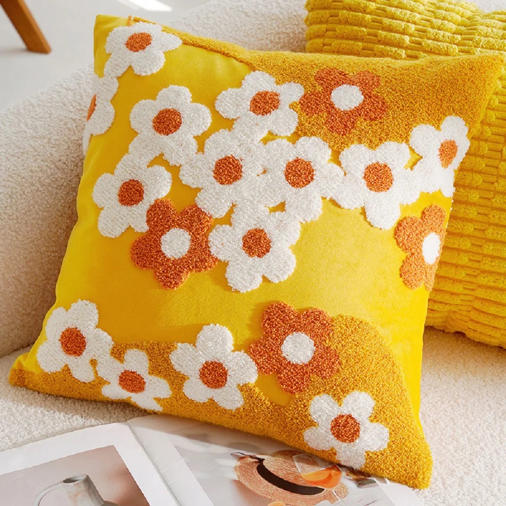 Daisy Tufted Pillow Covers