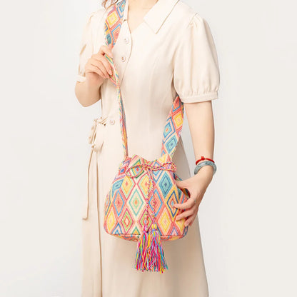 Mira Mosaic Bucket Bag