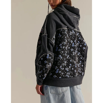 Wren Floral Patchwork Hoodie