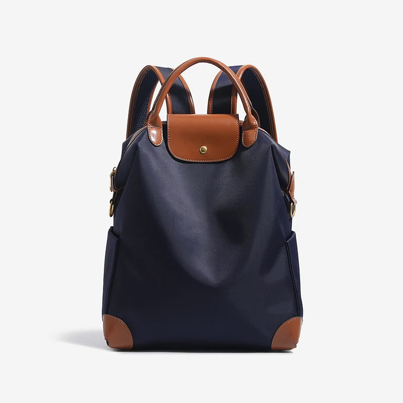 Isabelle Leather-Trim Backpack