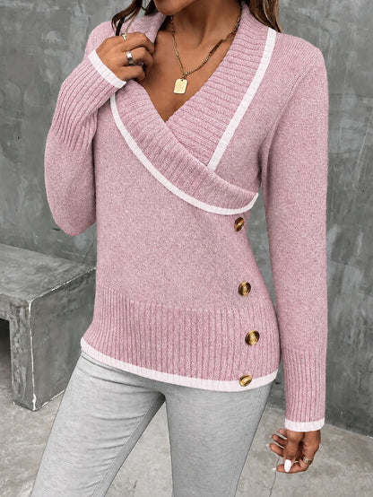 Noémie Wrap Knit Sweater