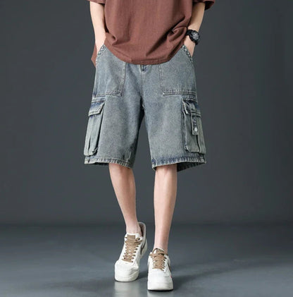 Dustin Denim Cargo Shorts