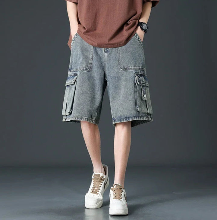 Dustin Denim Cargo Shorts