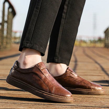 Ellis Leather Slip-On Sneakers