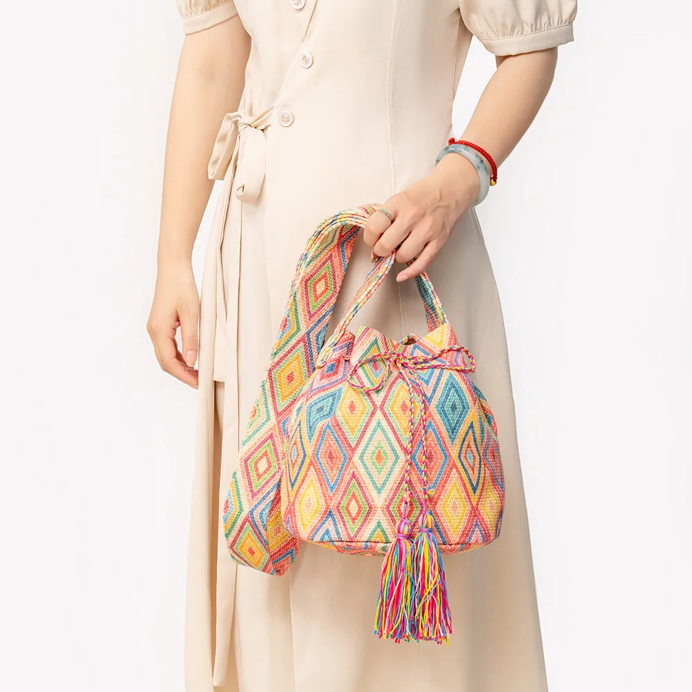 Mira Mosaic Bucket Bag