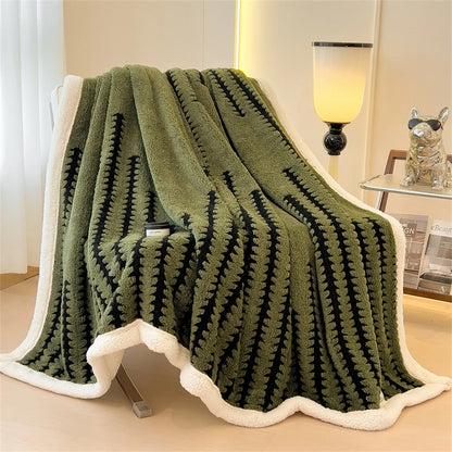 Haven Plush Striped Blanket