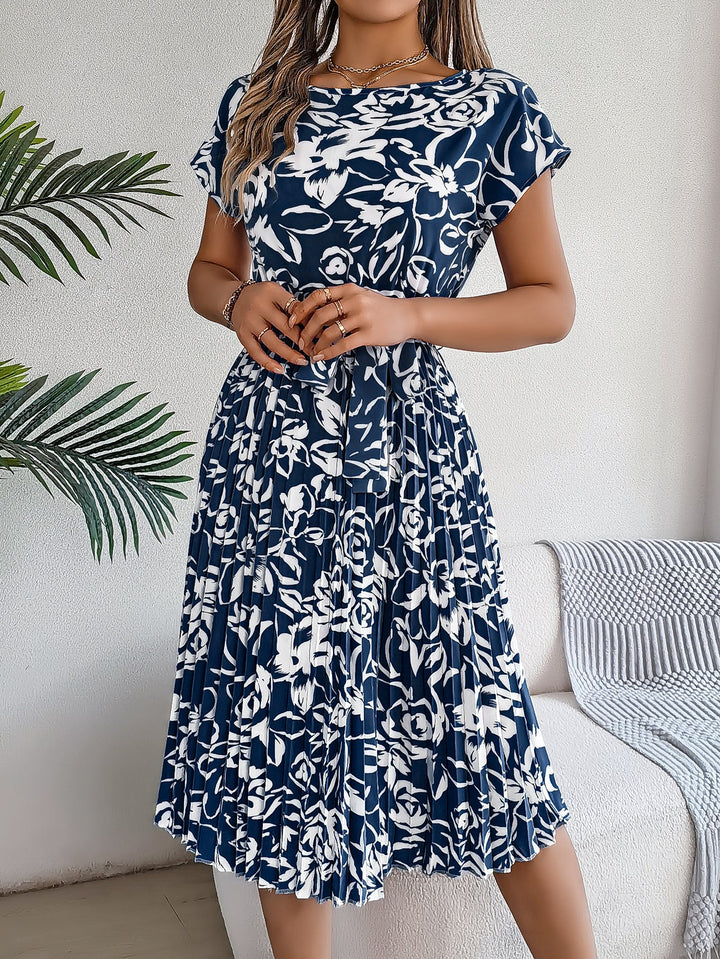 Amelia Garden Pleated Dress