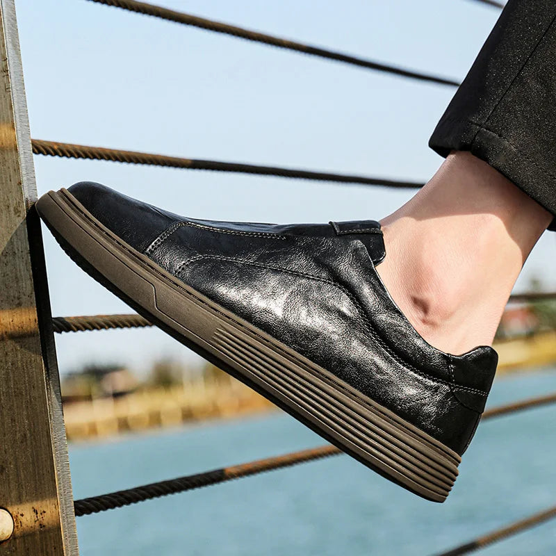 Ellis Leather Slip-On Sneakers