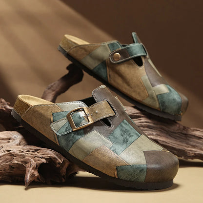 James Artisan Patchwork Clogs