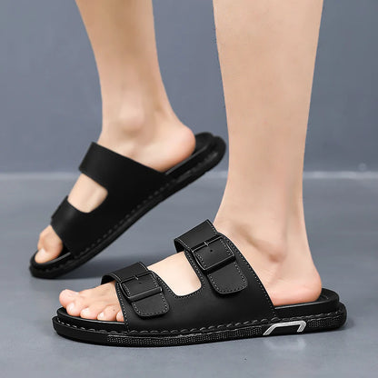Montero Leather Slides
