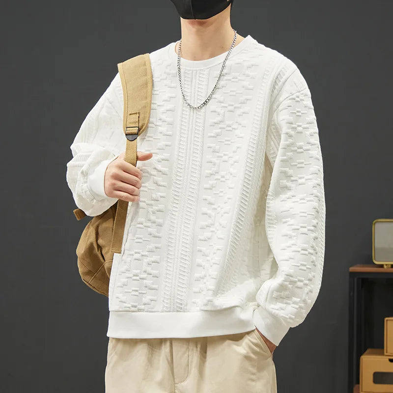 Wolfe Textured Crewneck