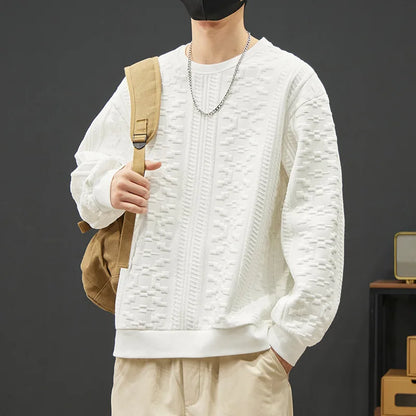 Wolfe Textured Crewneck