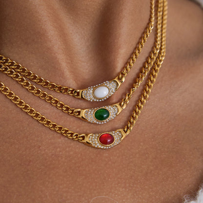 Dahlia Rhinestone Necklace