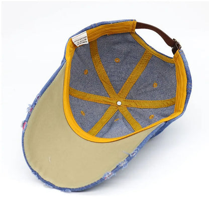 Opal Bloom Denim Cap