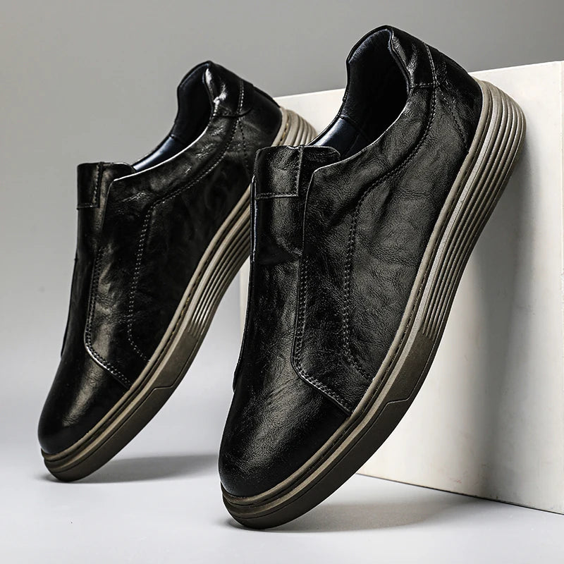 Ellis Leather Slip-On Sneakers