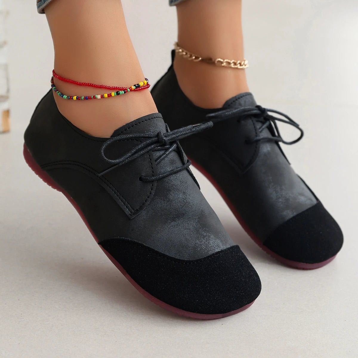 Liana Lace-Up Flats