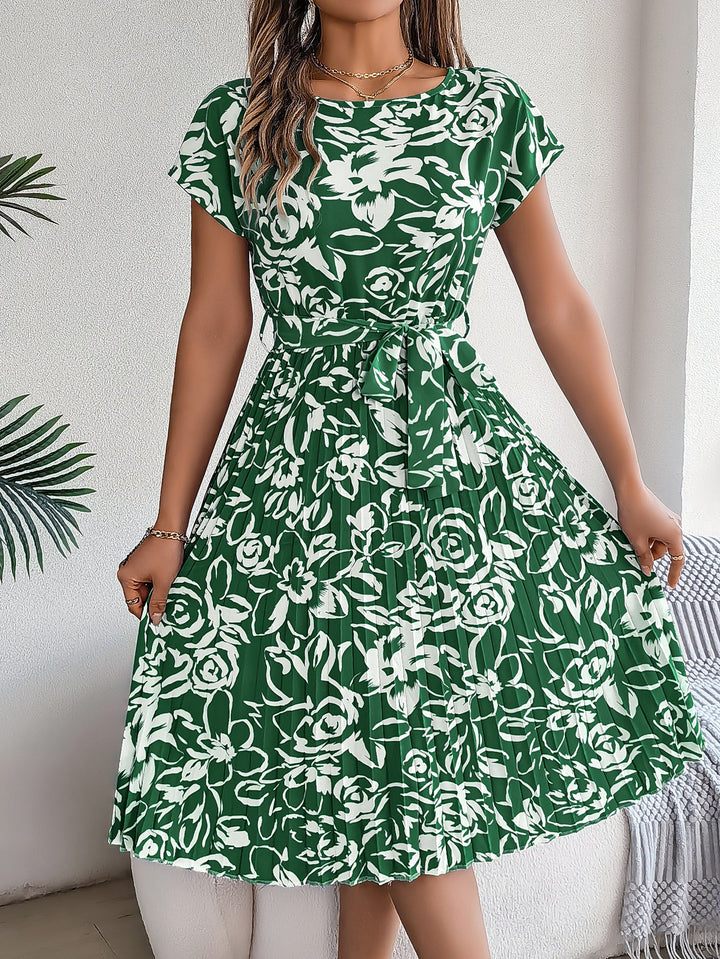Amelia Garden Pleated Dress