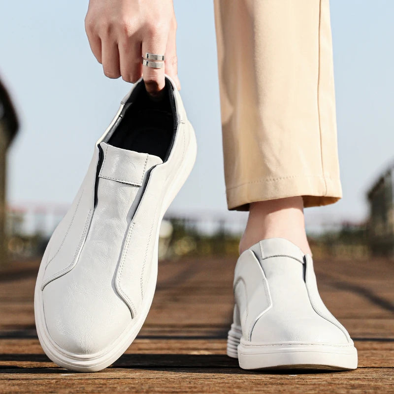 Ellis Leather Slip-On Sneakers