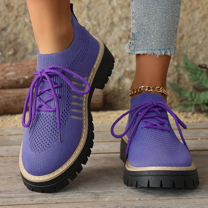 Lena Knit Platform Sneakers