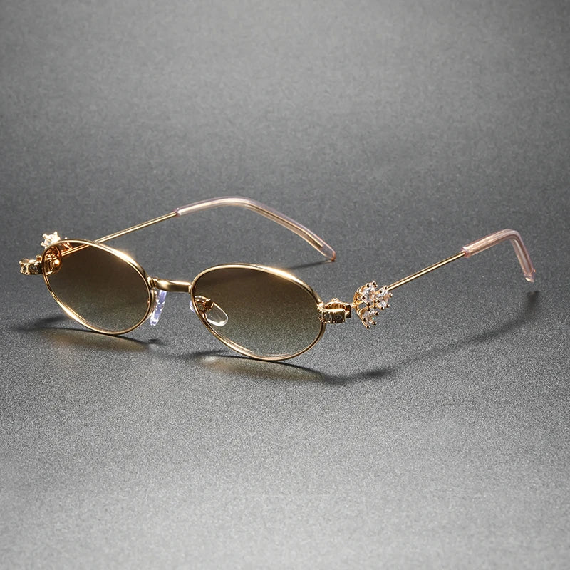 Fleur Crystal Oval Frames
