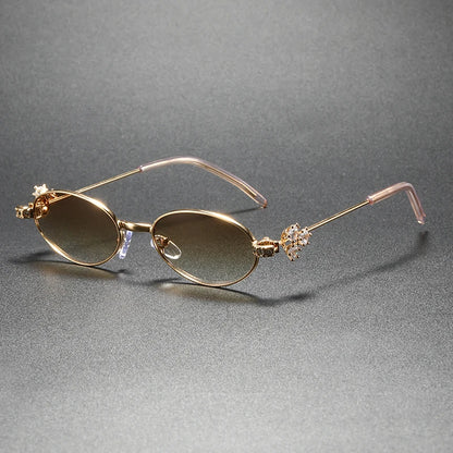Fleur Crystal Oval Frames