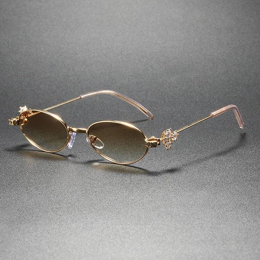 Fleur Crystal Oval Frames