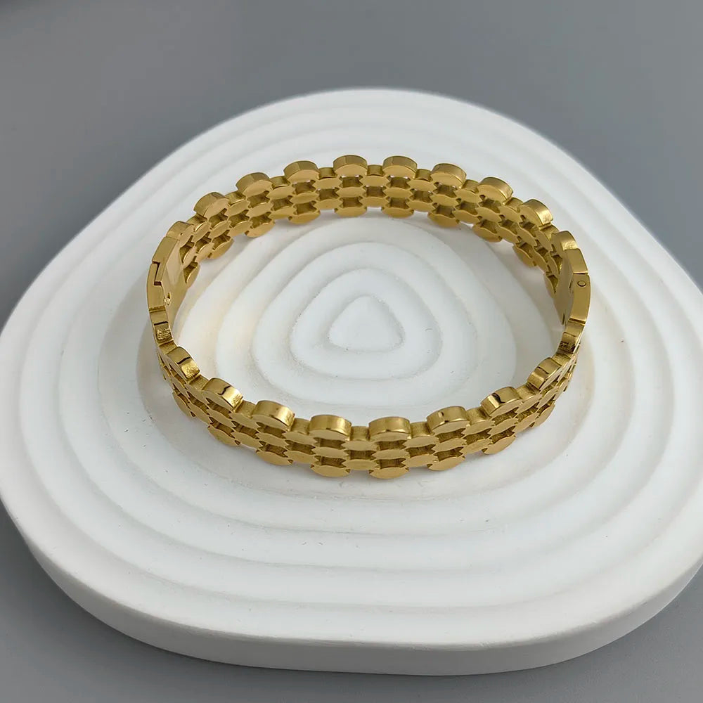 Aria Honeycomb Cuff Bracelet