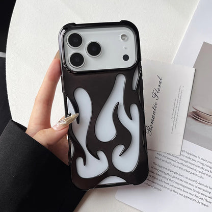 Chrome Flame iPhone Case