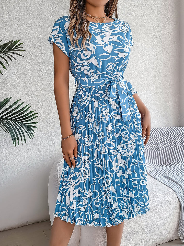 Amelia Garden Pleated Dress