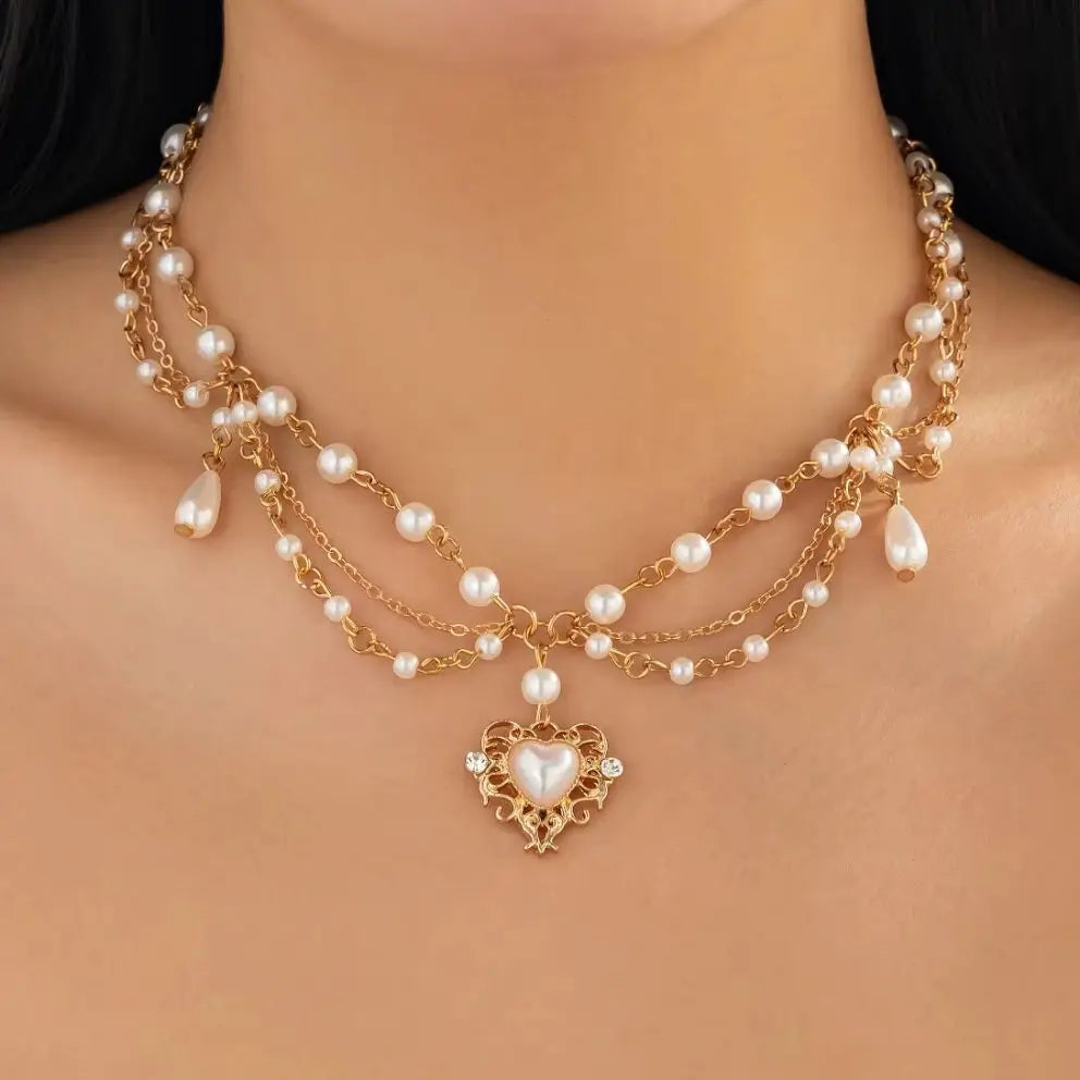 Estelle Layered Pearl Necklace