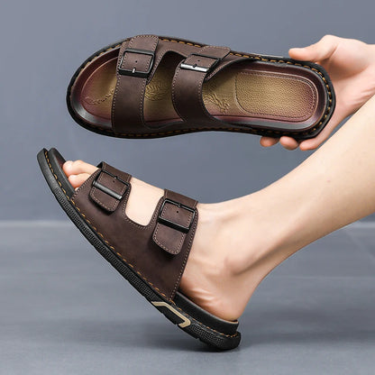 Montero Leather Slides