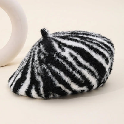 Brigitte Zebra Fur Beret