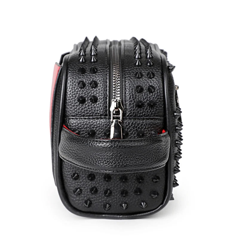 Knox Spiked Leather Clutch
