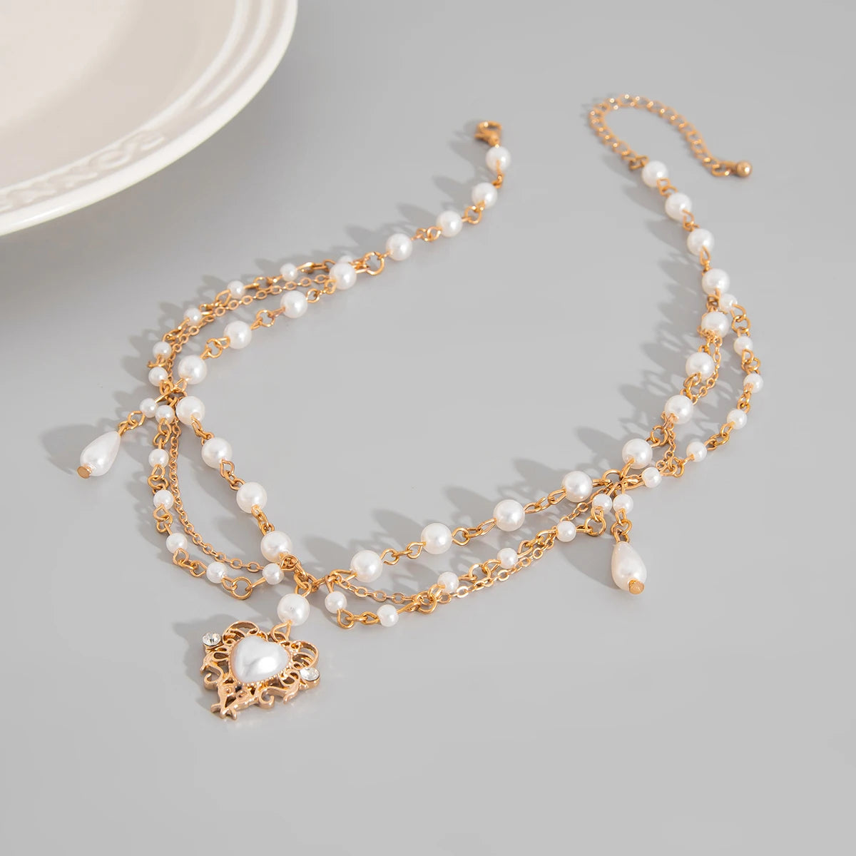 Estelle Layered Pearl Necklace