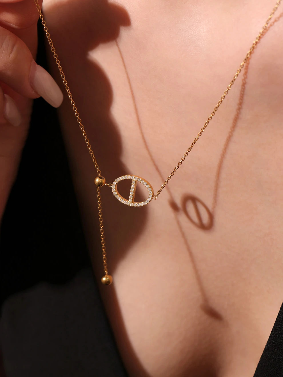 Nadia Drop Pendant Necklace